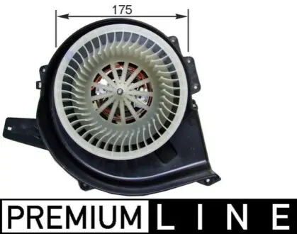 Вентилятор салону AUDI A2 SEAT CORDOBA, IBIZA III, IBIZA IV, IBIZA IV SC, IBIZA IV ST, TOLEDO IV SKODA FABIA I, FABIA I PRAKTIK, FABIA II, ROOMSTER, ROOMSTER PRAKTIK VW FOX 1.0-2.0D 08.99 Mahle AB 18 000P