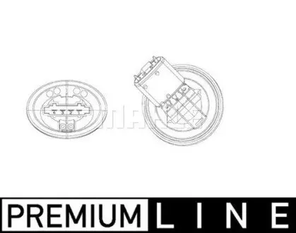 Реостат пічки Skoda Fabia 99-14/Roomster 06-15/VW Polo 01- MAHLE ABR 39 000P Купити в Україні