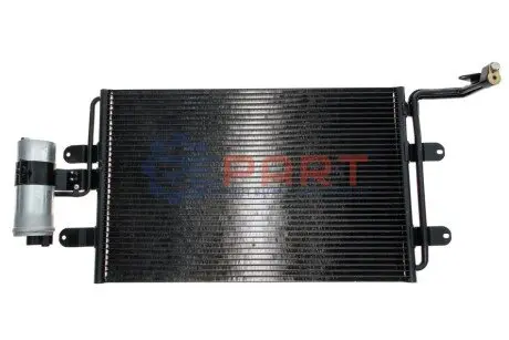 Конденсатор кондиционера (с осушителем) AUDI A3, TT SEAT LEON, TOLEDO II SKODA OCTAVIA I VW BORA, BORA I, GOLF IV, NEW BEETLE, PASSAT B6 1.4-3.2 09.96-12.13 Mahle AC 180 000S