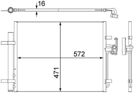 SKRAPLACZ KLIMATYZACJI FORD MONDEO 07- MAHLE AC 441 000S (фото 1)