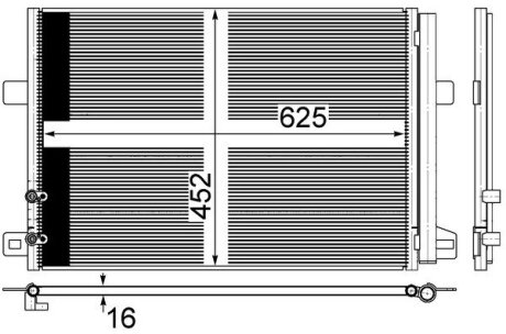 Радіатор кондиціонера MAHLE AC 885 000S (фото 1)