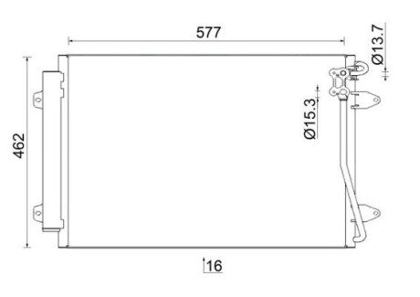 Радіатор кондиціонера MAHLE AC 954 000S (фото 1)