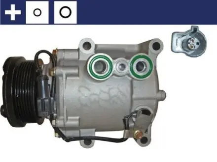 Компрессор кондиционера FORD COUGAR, FIESTA, FIESTA IV, FIESTA V, FOCUS I, FUSION, KA, MONDEO I, MONDEO II, TOURNEO CONNECT, TRANSIT CONNECT MAZDA 2 1.2-2.0 01.93-12.13 Mahle ACP 22 000S