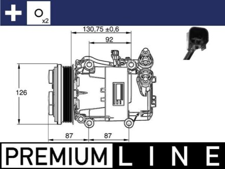 Компресор кондиціонера MAHLE ACP 54 000P (фото 1)