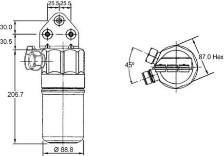 OSUSZACZ KLIMATYZACJI VW 06- MAHLE AD 187 000S