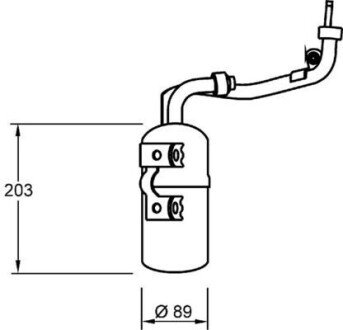 OSUSZACZ KLIMATYZACJI FORD FOCUS 04- MAHLE AD 277 000S (фото 1)