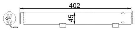 Осушувач кондиціонера W203/W204/S203/S204/CL203/C209/W251/W164 3.0-6.3 06-MEGANE/SMART ROADSTER MAHLE AD 285 000S (фото 1)