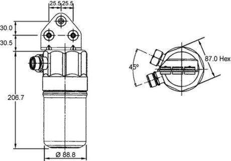 OSUSZACZ KLIMATYZACJI VW MAHLE AD 41 000S (фото 1)