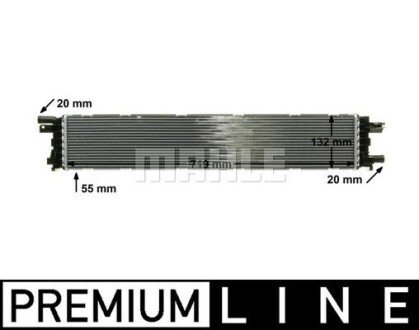 Радіатор охолодження Audi A4/A5/A6/Q3 1.4/3.0 TFSI/2.0 TDI 08- MAHLE CIR 12 000P