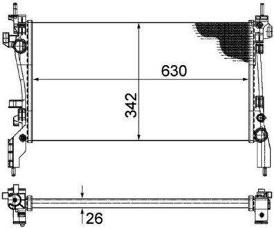 CHODNICA FIAT QUBO 1,3D MULTI MAHLE CR 1120 000P (фото 1)