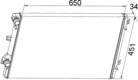 Фото 1 — Радіатор системи охолодження Caddy 04-10 1.9TDI/Passat B7 1.4TSI/2.0TSI MAHLE (CR 1538 000S) Фото Радіатор системи охолодження Caddy 04-10 1.9TDI/Passat B7 1.4TSI/2.0TSI MAHLE (CR 1538 000S) изображение 1