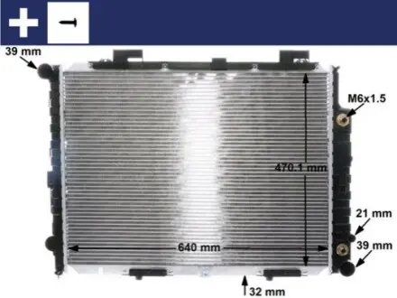 Радіатор охолодження Mahle CR 2204 001S Купить в Украине