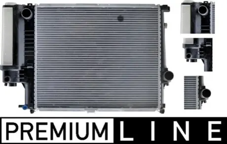 Фото 1 — Радіатор, система охолодження двигуна MAHLE (CR 327 000P) Фото Радіатор, система охолодження двигуна MAHLE (CR 327 000P) зображення 1