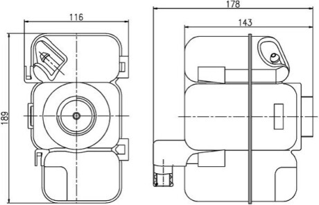 Бачок розширювальний Volvo S60/S80/V70/XC70/XC90 98-14 MAHLE CRT 206 000S