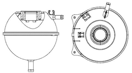 Бачок розширювальний радіатора VW T4 91-03 MAHLE CRT 23 000S