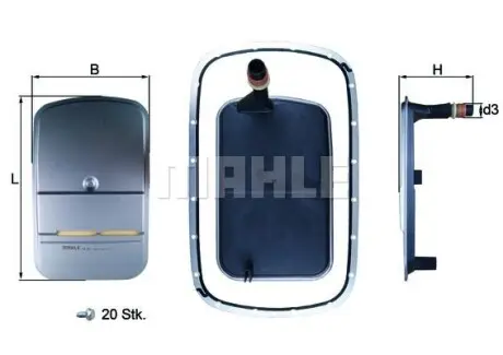 Гiдрофiльтр к-т Mahle HX159KIT