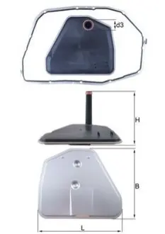 Фільтр АКПП Audi A4/A6 2.7-4.2 04-11/VW Phaeton 3.0-4.2 03-16 (з прокладкою/13 отворів) Mahle HX 164D1 Купити в Україні