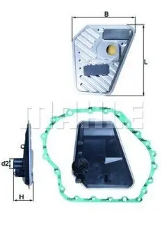 Фільтр АКПП Audi A4/A6/A8 97-11/Seat Exeo 1.6-2.0 09-14 (01J/01J 301 383 N/01J 301 383 R) Mahle HX 168D