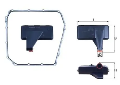 Фото Фільтр АКПП Audi A4/A5/A6/A7/Q5 1.8-4.2 07-18 MAHLE (HX185D) зображення 1