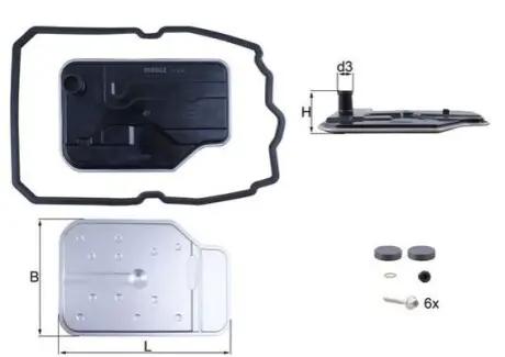 Фільтр АКПП MB W204 08-14 /W205 14-18 /S204 14- /S205 18- (з прокладкою) Mahle HX 230KIT