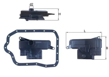 Фiльтр в коробку автомат, к-т Mahle HX234D