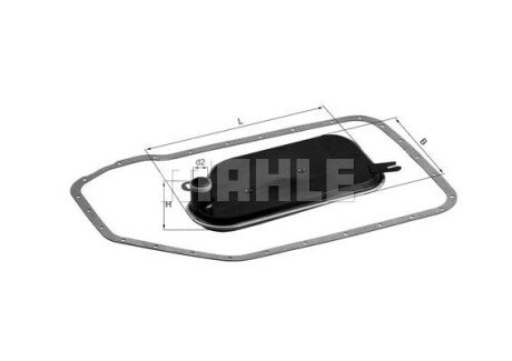 Фільтр масляний АКПП AUDI A4, A6, VW PASSAT 96- з прокладкою (KNECHT-) MAHLE HX84D