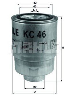 Фільтр паливний MAHLE KC46