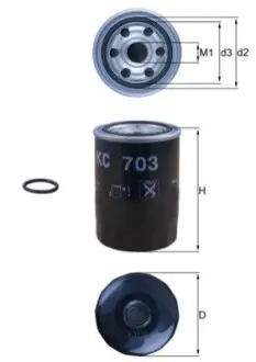 Фiльтр паливний Mahle KC703D Купить в Украине