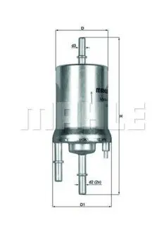 Фільтр паливний Skoda Fabia/VW Polo 1.2/1.4 01 Mahle KL156/1 Купити в Україні