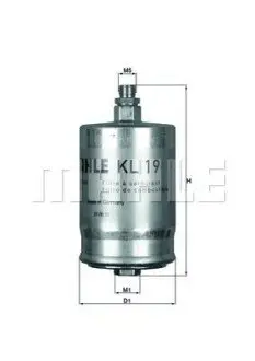 Фільтр паливний MB (W124/202) Mahle KL 19