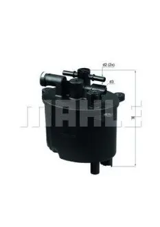 Фільтр паливний Citroen C5/C6/Ford Mondeo 2.2 TDCI 06 Mahle KL 581 Купити в Україні