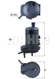 Фільтр паливний Mahle KL633D