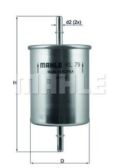 Фільтр паливний MAHLE KL79