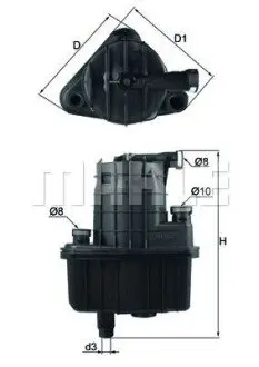 Фільтр паливний Renault Clio/Modus 1.5dci 04 Mahle KL832D Купити в Україні