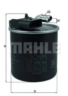 Фільтр паливний MB Vito (W447) 116 CDI 14 Mahle KL 950 Купити в Україні