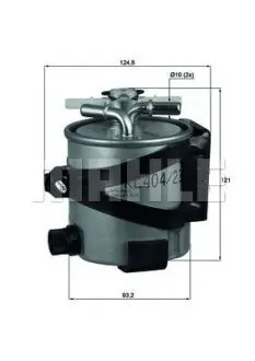 Фільтр паливний Renault Megane 1.5/2.0dCi 05-09/Scenic/Grand Scenic 1.5/2.0dCi 05 Mahle KLH44/22 Купити в Україні