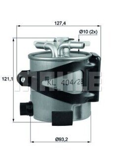 Фильтр топливный MAHLE KLH 44/25