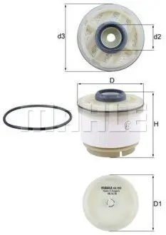 Фільтр паливний Mitsubishi L200 2.2/2.4Di 15-/Toyota Hilux VII 2.5D/3.0D 05-15 Mahle KX268D Купити в Україні