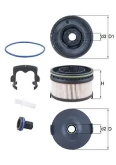 Фільтр паливний MB S-class (W222) 3.0d (OM656) 17-/V-class (W447) 2.0CDI (OM654) 19- (к-кт) Mahle KX568KIT Купити в Україні