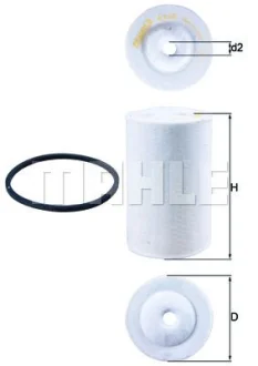 Паливний фільтр MERCEDES ACCELO, LK/LN2, LP, MK, NG, O 301, O 303, O 304, O 305, O 307, O 309, O 330, O 340, O 402, O 403, OH, T2/L, TOURISMO (O 350), UNIMOG, MB (W631) ADE314N-OM904.907 01.55 Mahle KX 68D