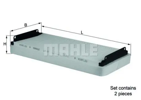 Фільтр салону к-кт 2шт. E/S-класс W210/220 96-05 (+кліматконтр.) Mahle LA 47/S