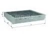 Фільтр салону Volvo S60/S70/S80/V70/XC90 -14 (вугільний) Mahle (LAK 54) зображення 1