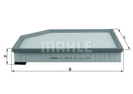 Фільтр повітряний MAHLE LX1591/2