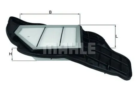 Фільтр повітряний BMW 5 (F10/F11/F07) 6 (F06/F12/F13) X6 (E71) 4.4i 09 Mahle LX1684/5 Купити в Україні