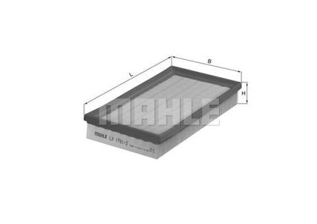 Фiльтр повiтряний BMW 7 (F01/F02/F03/F04) 09-15/ 7 (G11/G12) 16- MAHLE LX 1781/2 (фото 1)