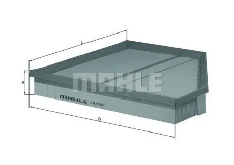 Фото 1 — Фільтр повітряний BMW X5 (E70) 4.8i 07-13 (L) MAHLE (LX2098) Фото Фільтр повітряний BMW X5 (E70) 4.8i 07-13 (L) MAHLE (LX2098) зображення 1