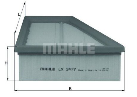 Фільтр повітряний MB W176/246/X156 M270 11- MAHLE LX 3477