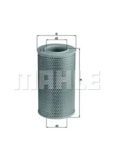 Фільтр повітряний Fiat Ducato/Citroen Jumper/Peugeot Boxer 2.0 i/1.9-2.8D 94 Mahle LX 611 Купити в Україні