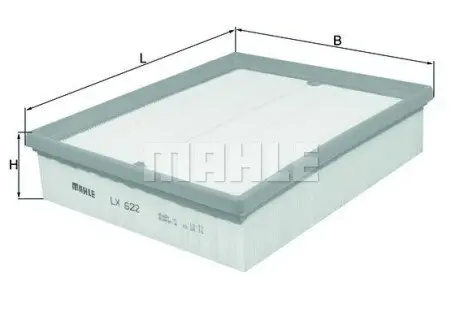 Фото 1 — Фільтр повітряний Audi A4/VW Passat 1.8T-1.9TDI 94- MAHLE (LX622) Фото Фільтр повітряний Audi A4/VW Passat 1.8T-1.9TDI 94- MAHLE (LX622) зображення 1