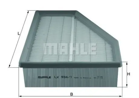 Фільтр повітряний Mahle LX934/1 Купити в Україні